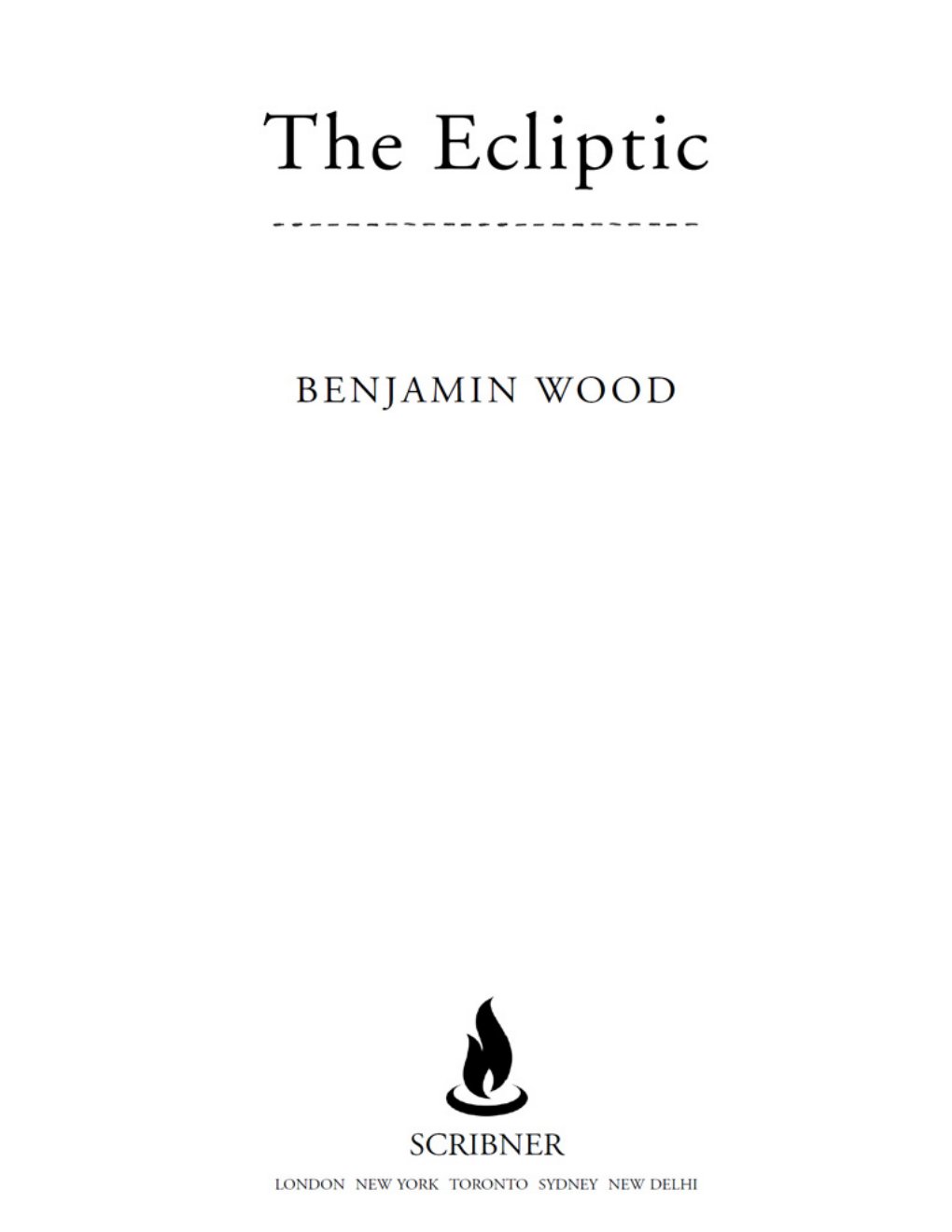Cover of The Ecliptic