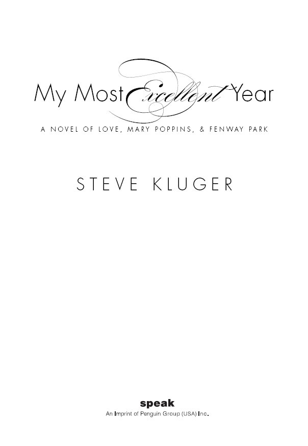 Cover of My Most Excellent Year