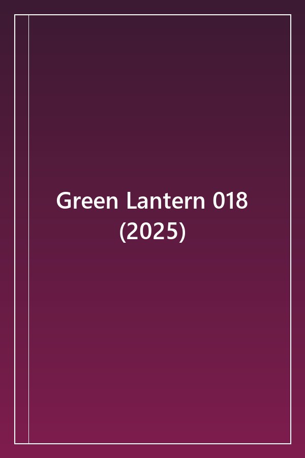 Cover of Green Lantern 018 (2025)