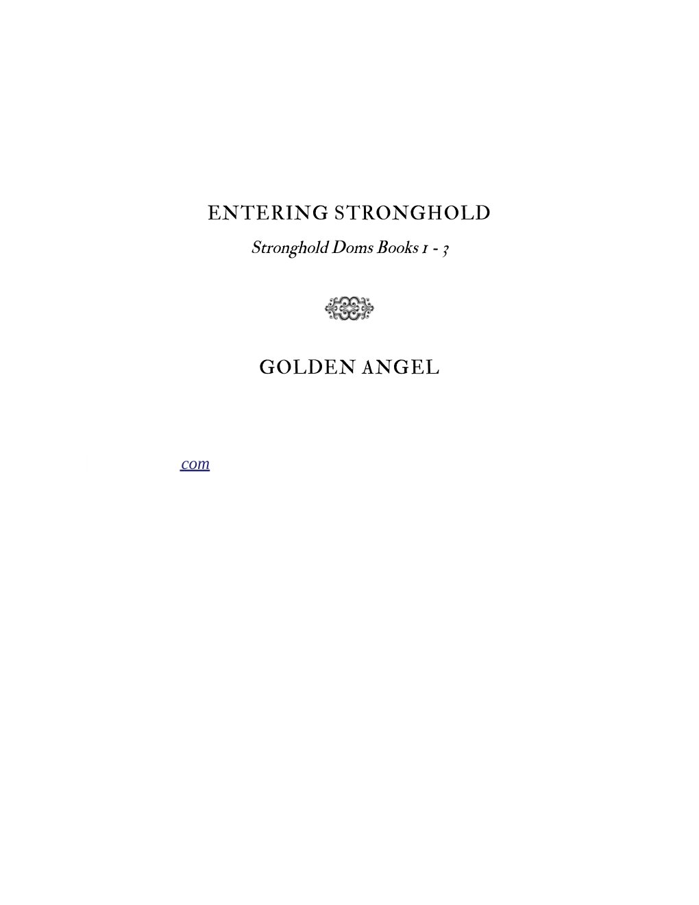Cover of Entering Stronghold