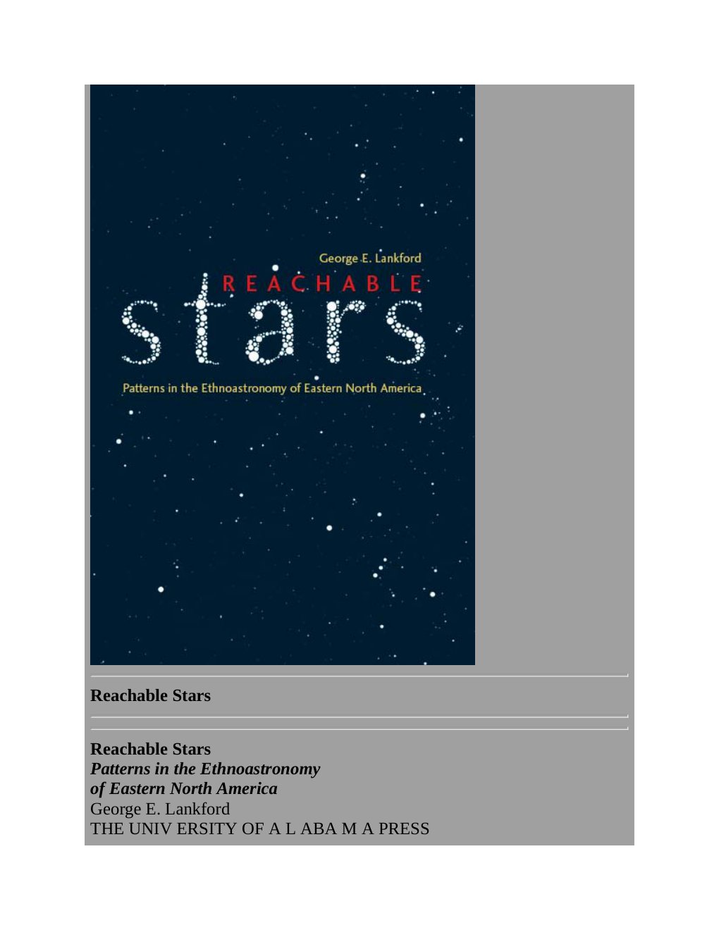 Cover of George E Lankford