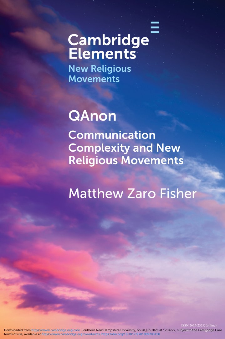 Cover of QANON- Communication Complexity and New Religious Movements (1968)