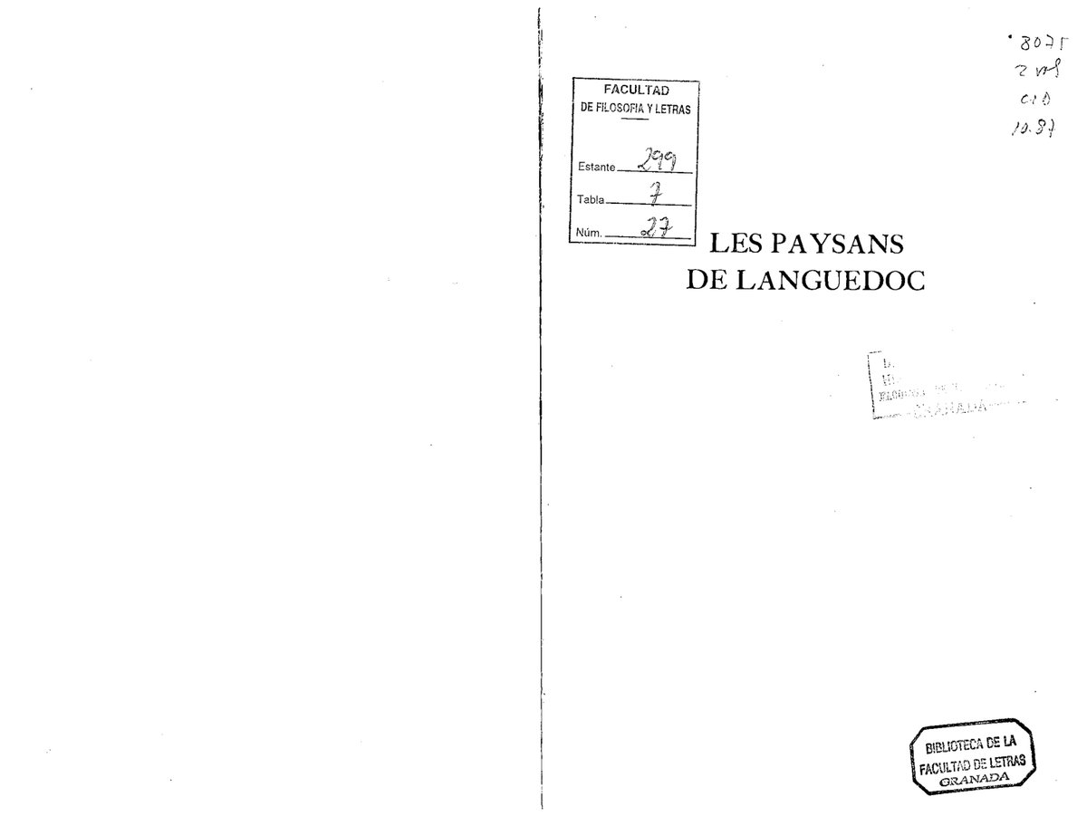 Cover of Les Paysans de Languedoc