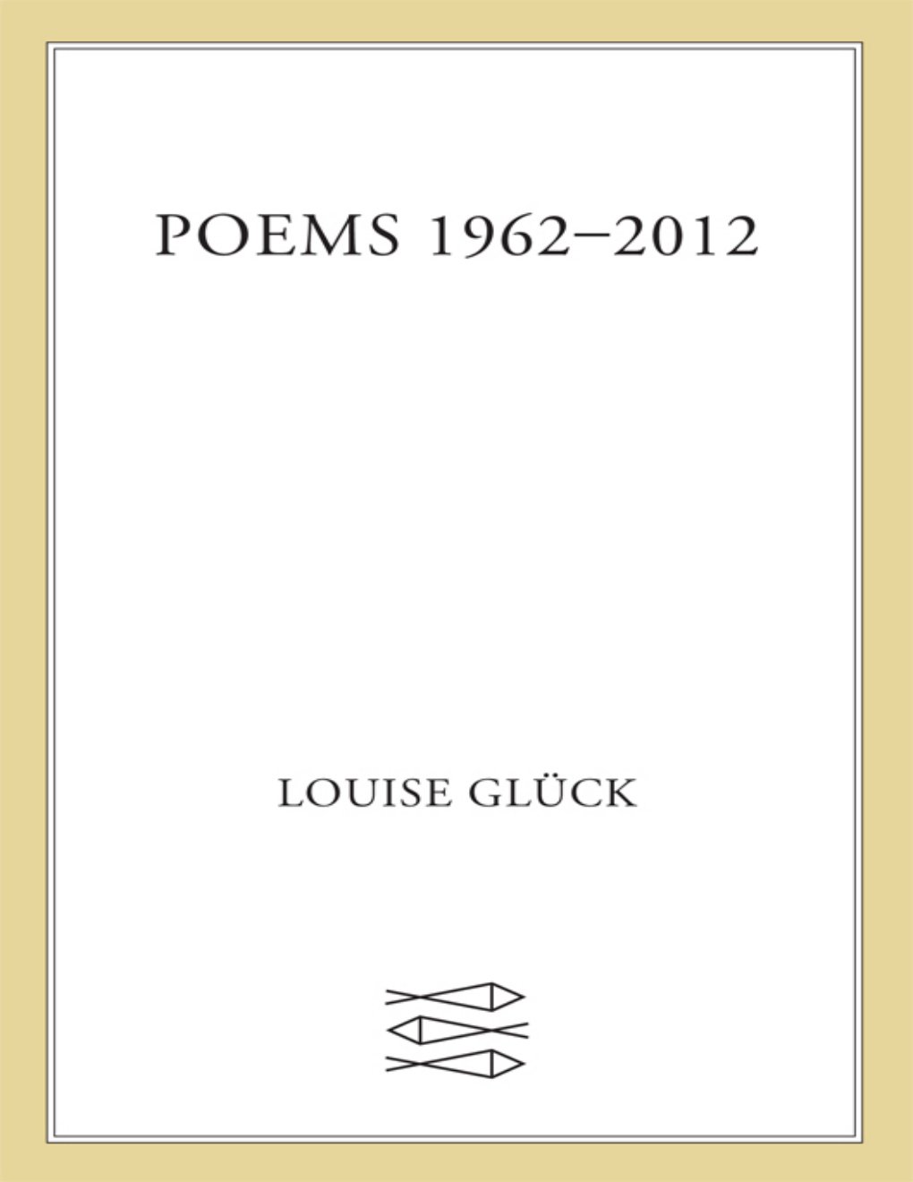 Cover of Poems 1962-2012