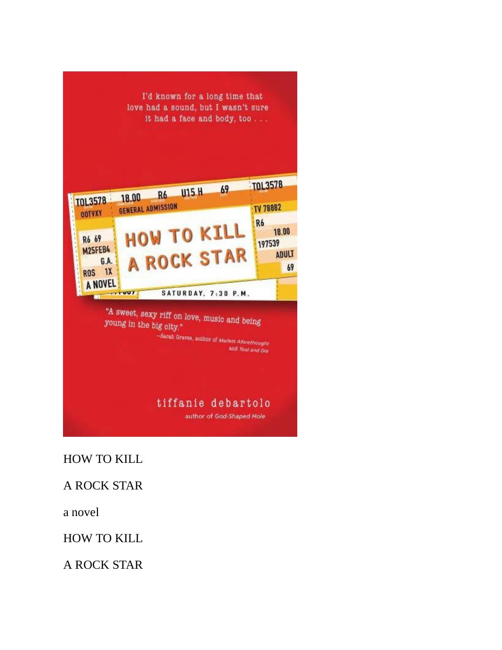 Cover of Tiffanie Debartolo