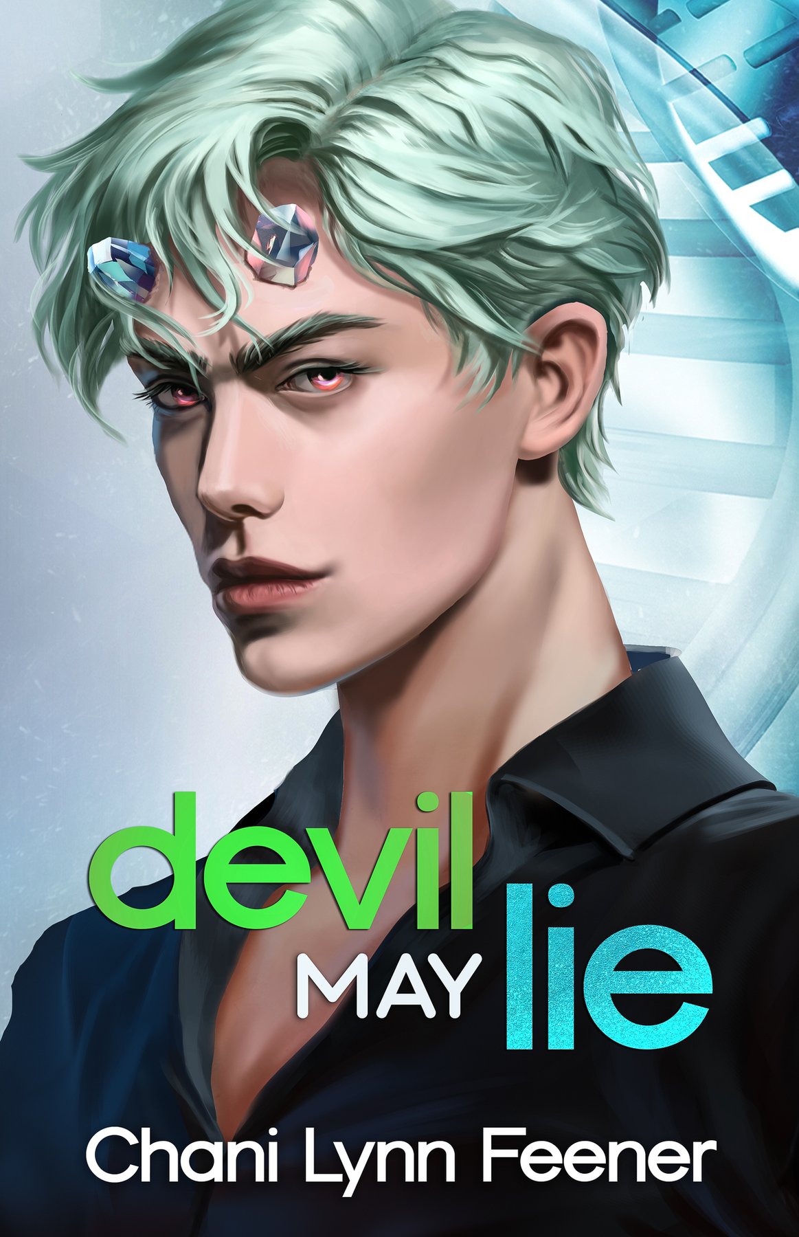 Cover of Devil May Lie- A Dark MM Sci-Fi College Romance (