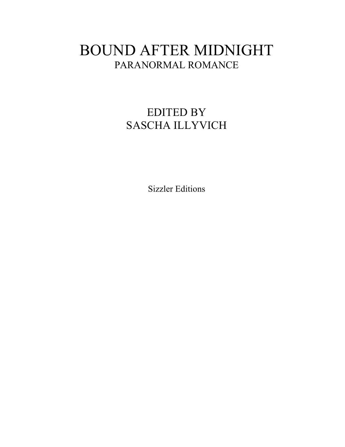 Cover of BOUND AFTER MIDNIGHT