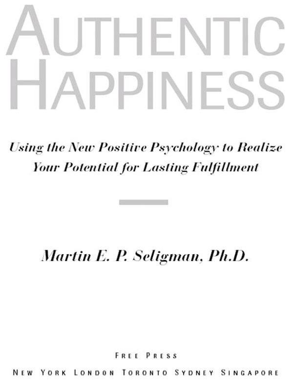 Cover of Authentic Happiness (2002)