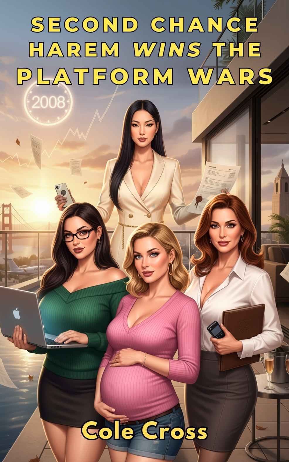 Cover of Second Chance Harem Wins The Platform Wars: Time-Travel Tech Alpha Dominates Sillicon Valley (Second Chance College Harem Book 4)