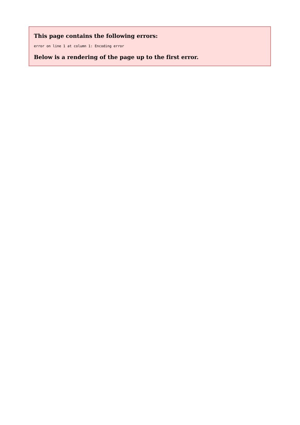 Cover of This page contains the following errors:
