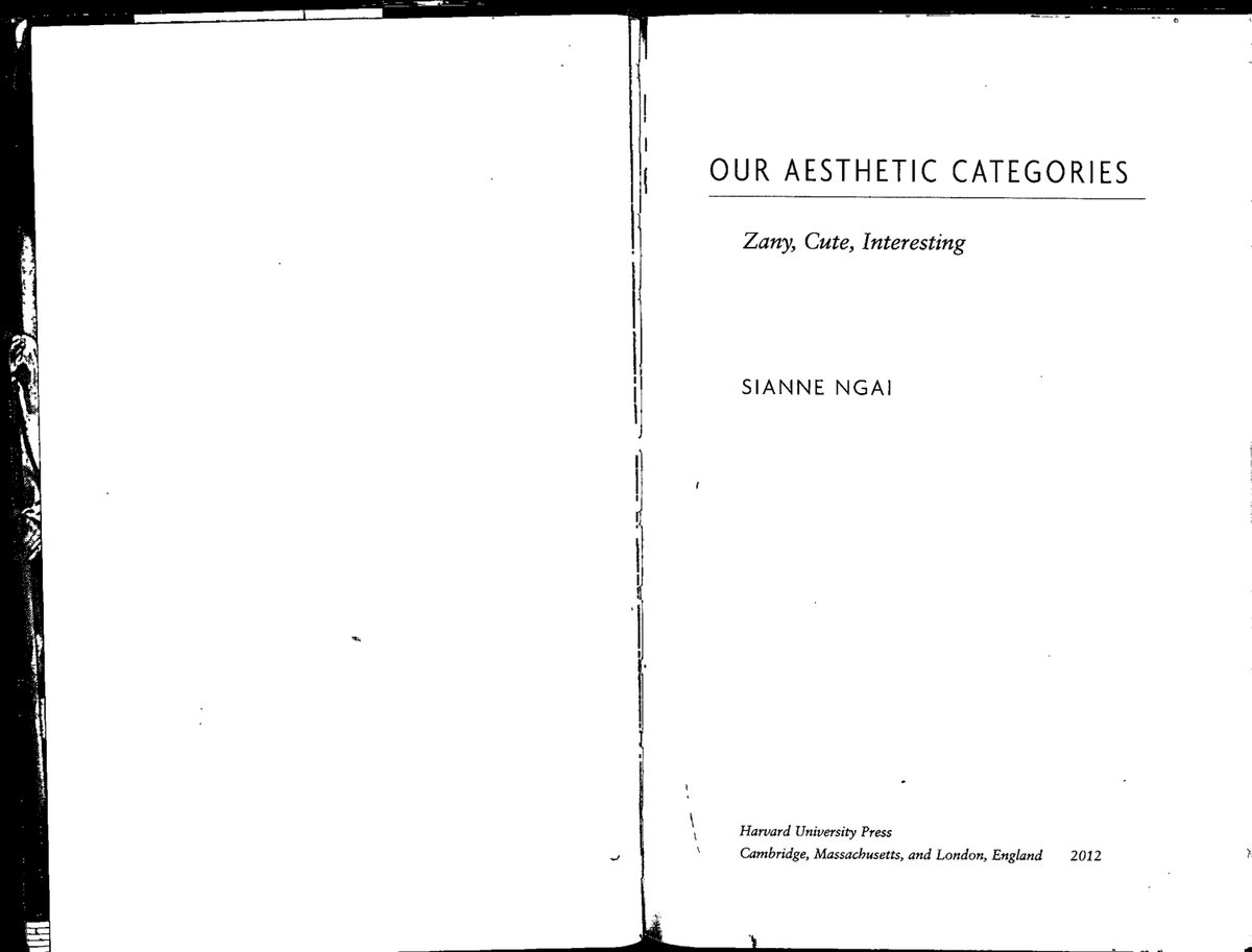 Cover of OUR AESTHETIC CATEGORIES (2012)