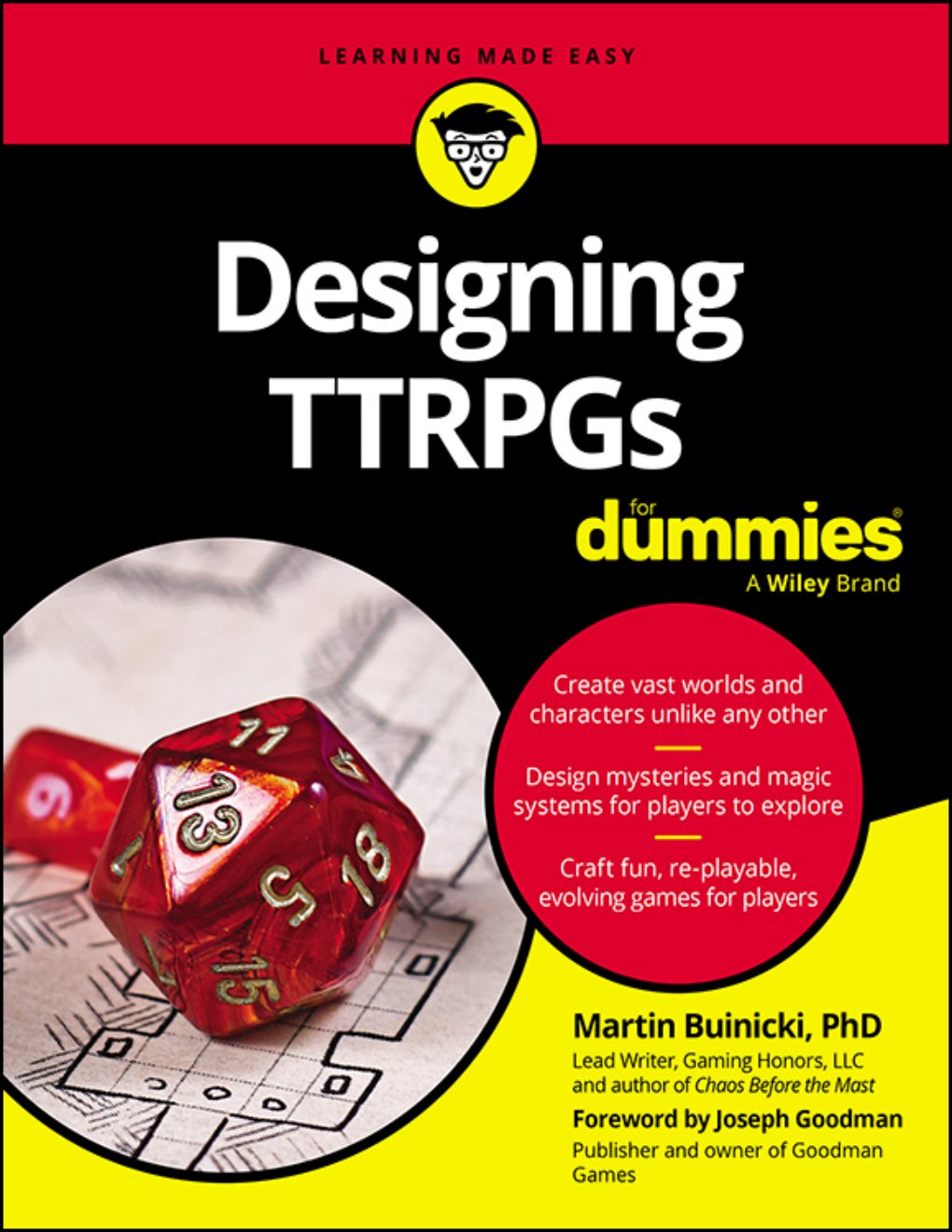 Cover of Designing TTRPGs For Dummies