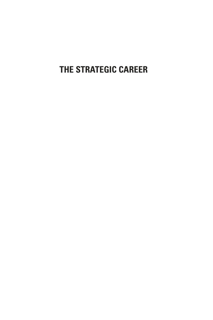 Cover of THE STRATEGIC CAREER