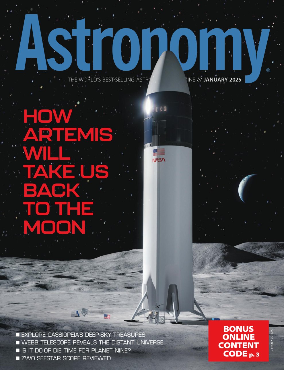 Cover of Astronomy – January 2025
