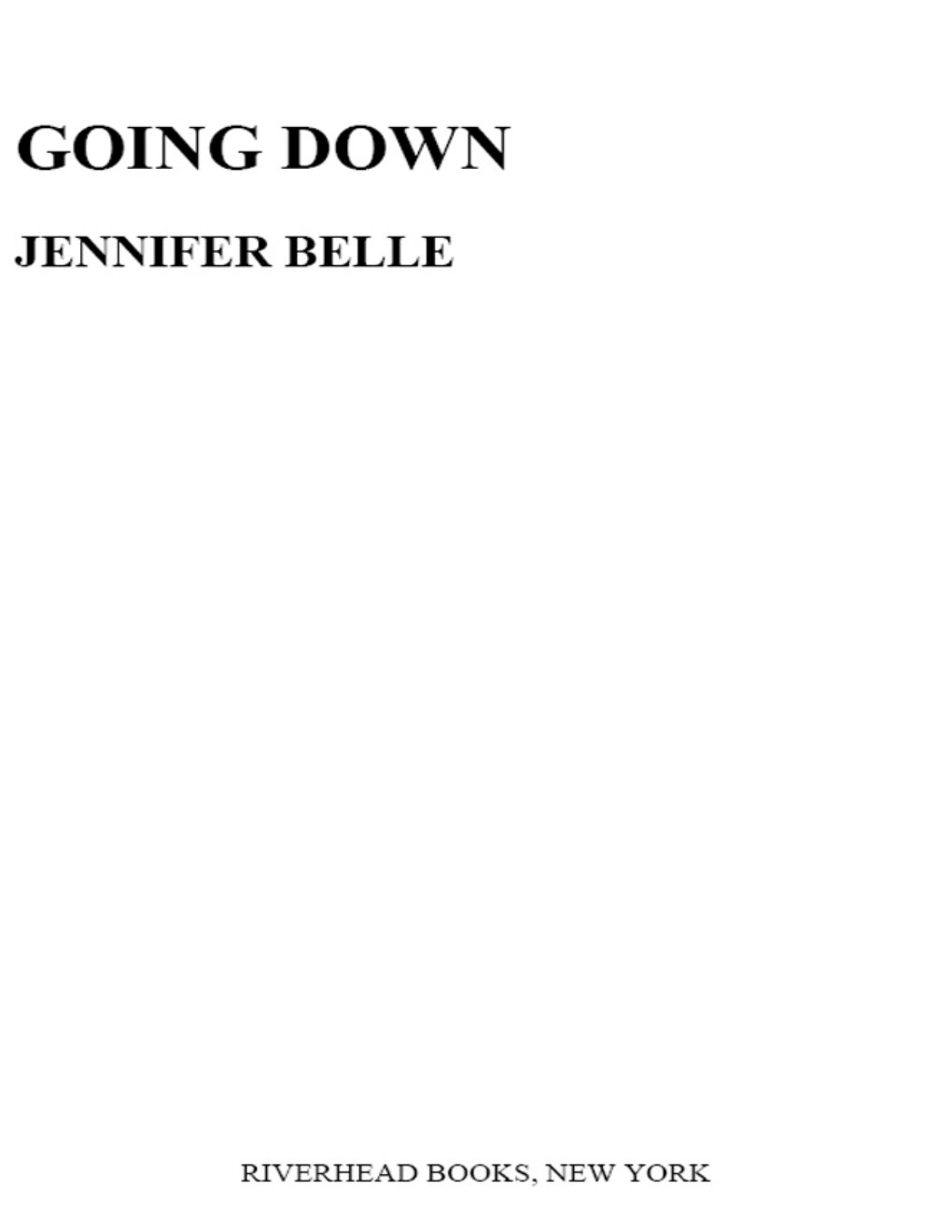Cover of Going Down
