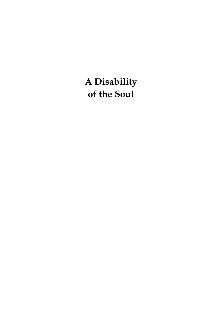 Cover of A Disability