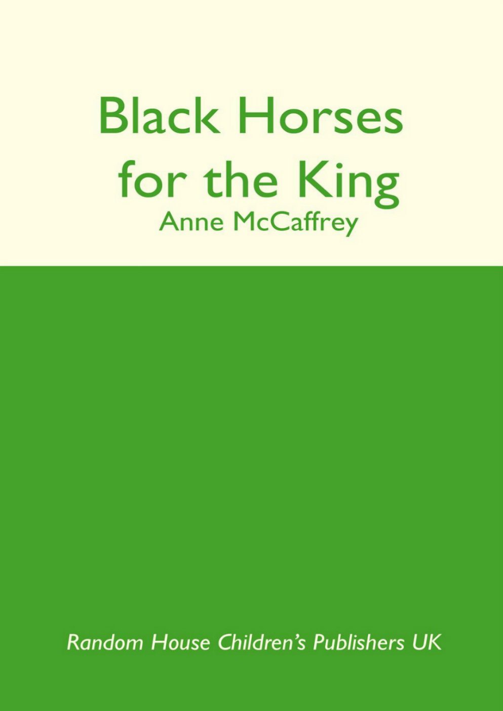 Cover of Black Horses for the King (1952)