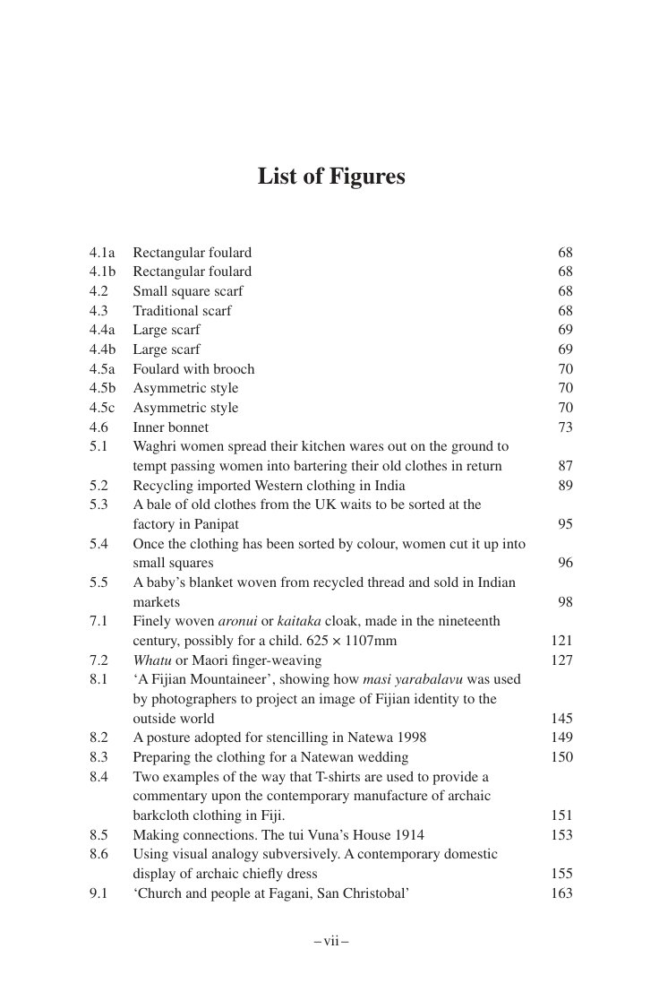 Cover of List of Figures