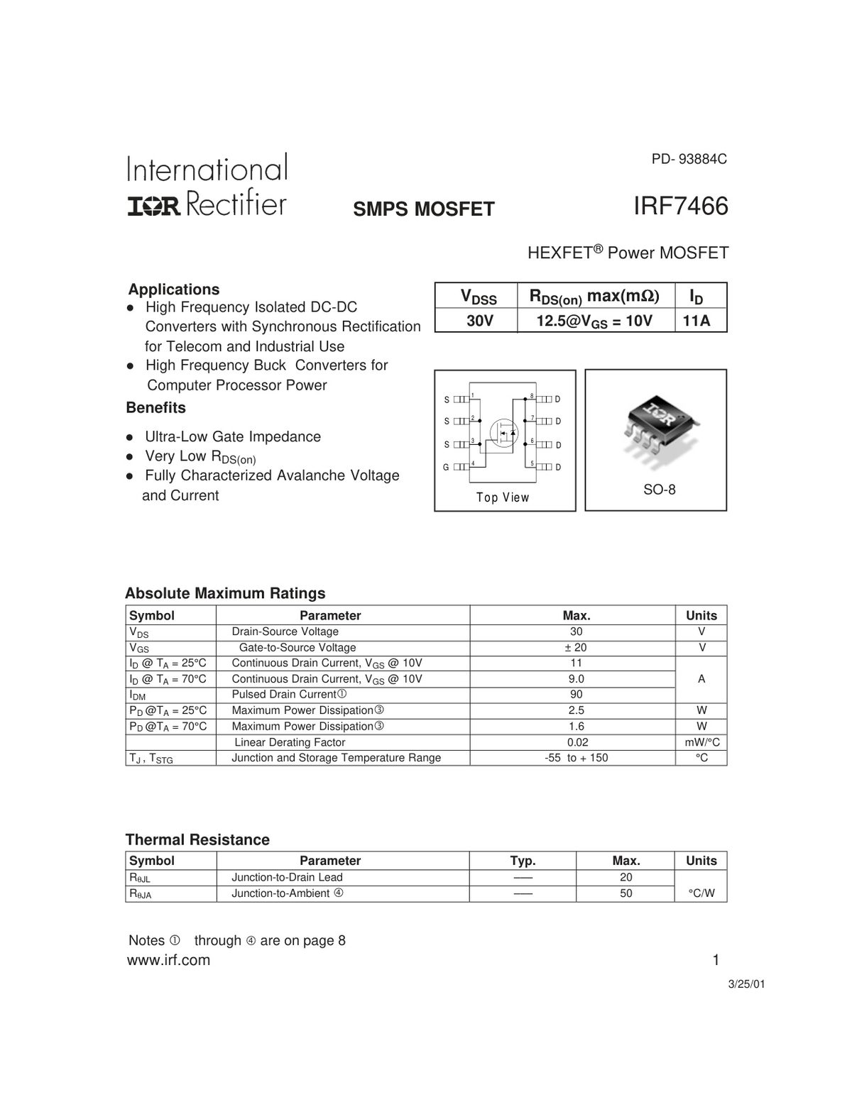 Cover of IRF7466.p65 (1982)