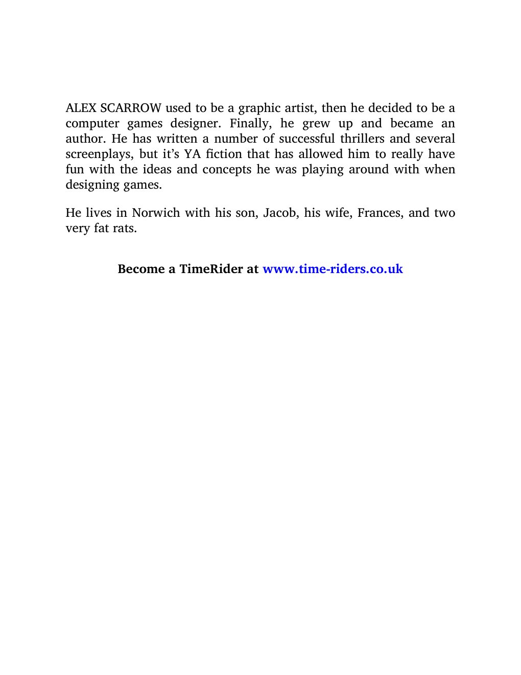 Cover of TimeRiders (Book 1)