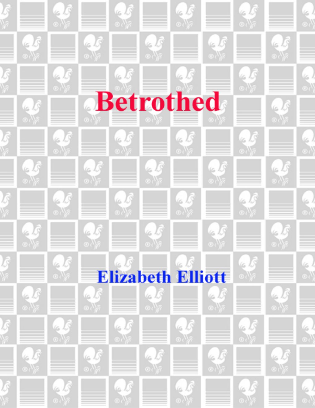 Cover of Elizabeth Elliott