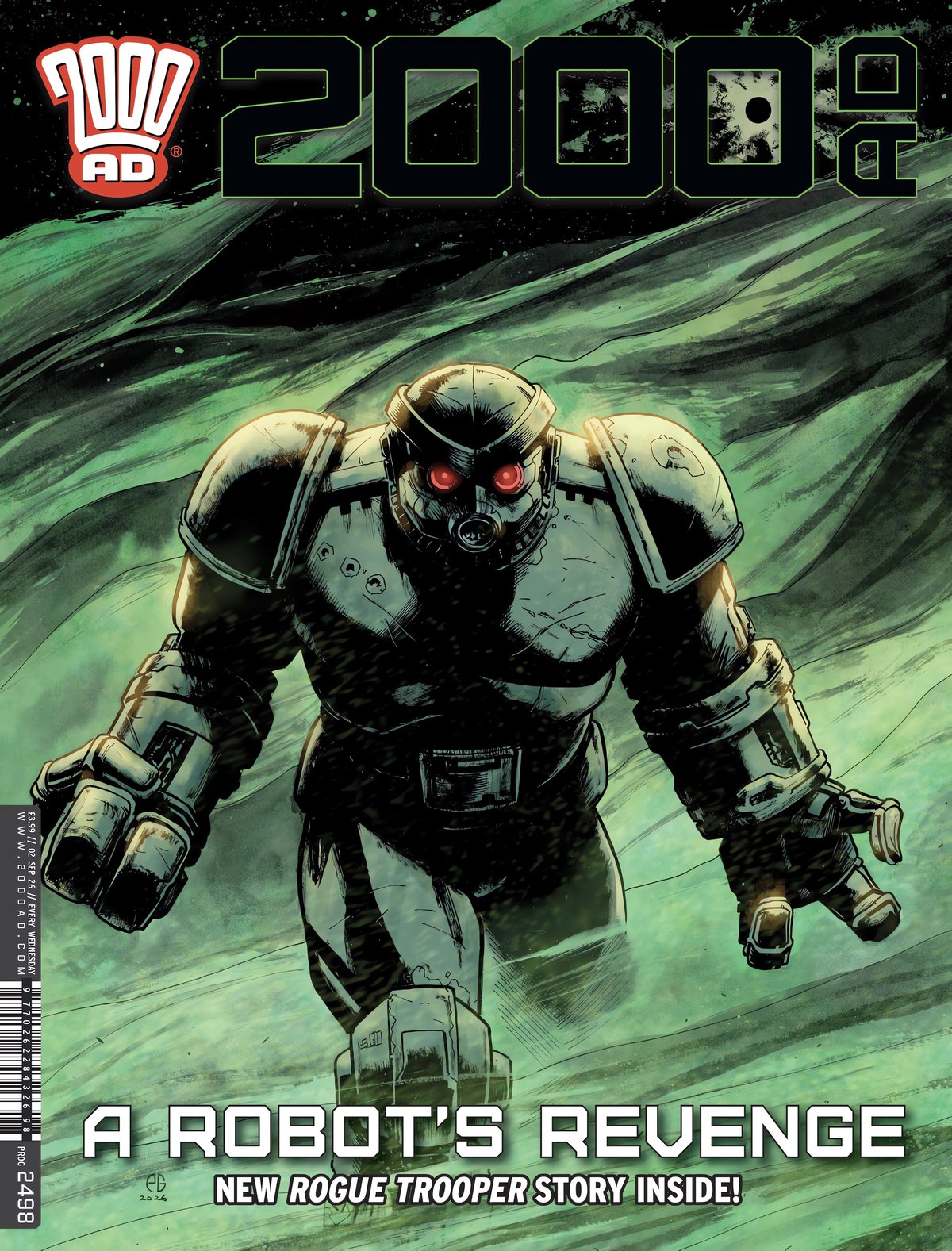 Cover of 2000AD prog 2498 (2026)