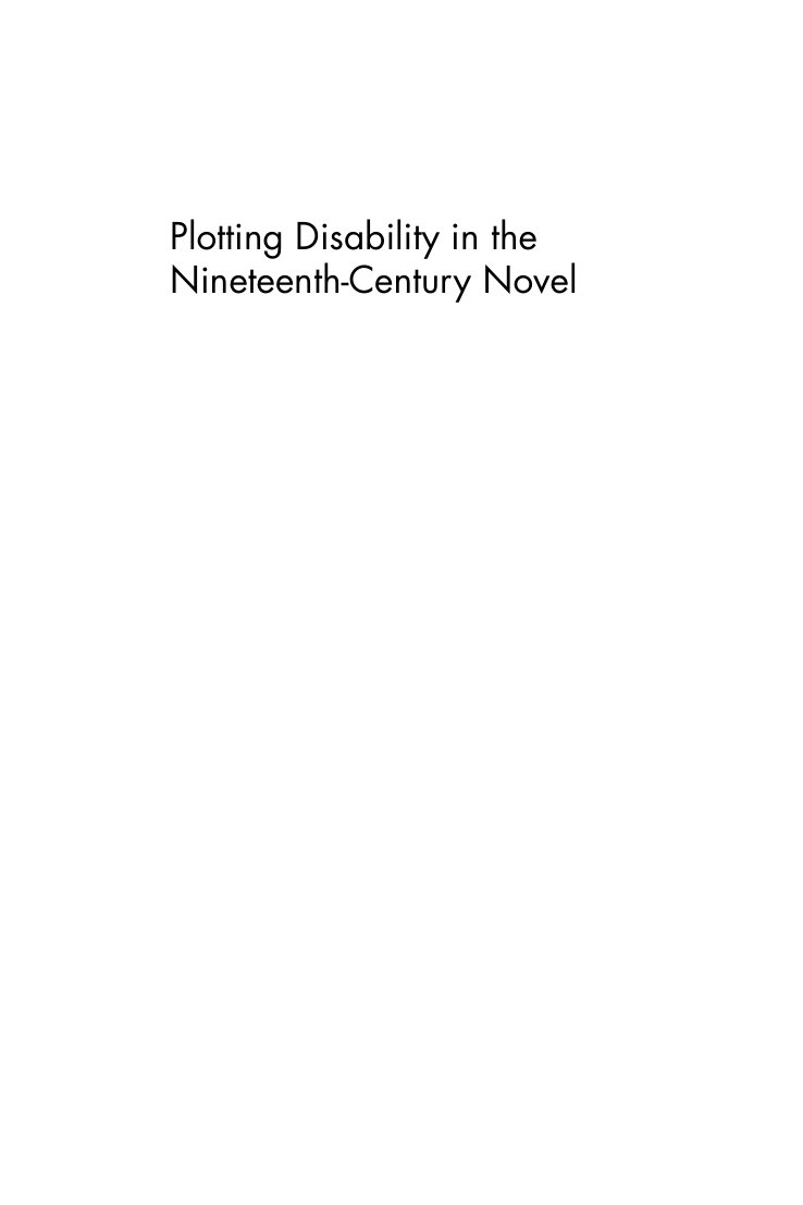 Cover of Plotting Disability in the
