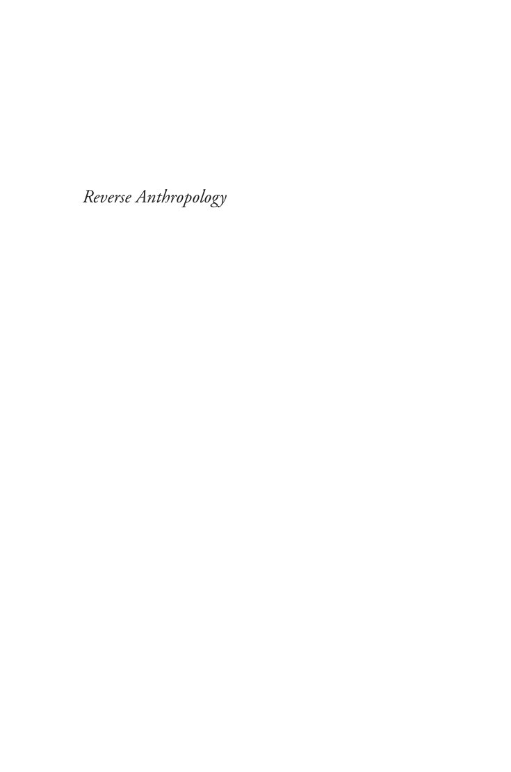 Cover of Reverse Anthropology