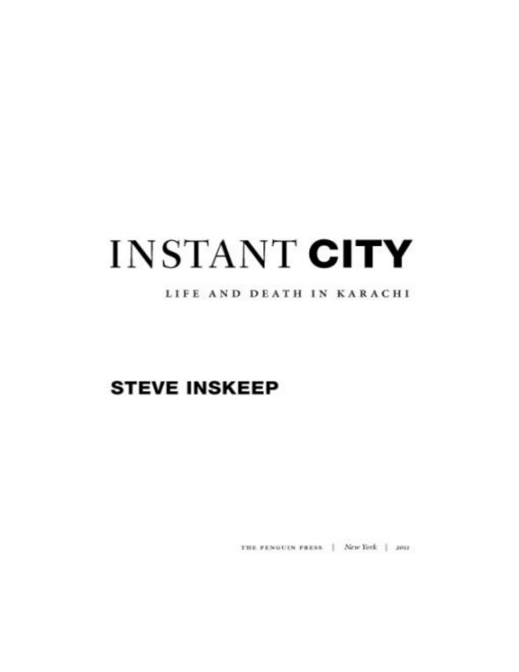 Cover of Instant City