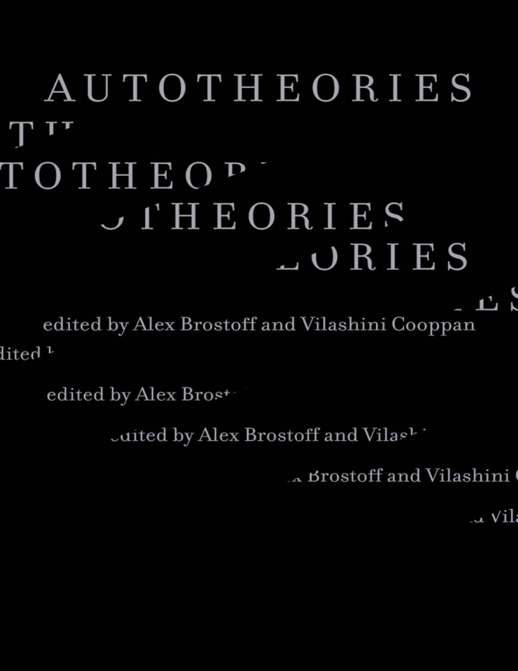 Cover of Autotheories