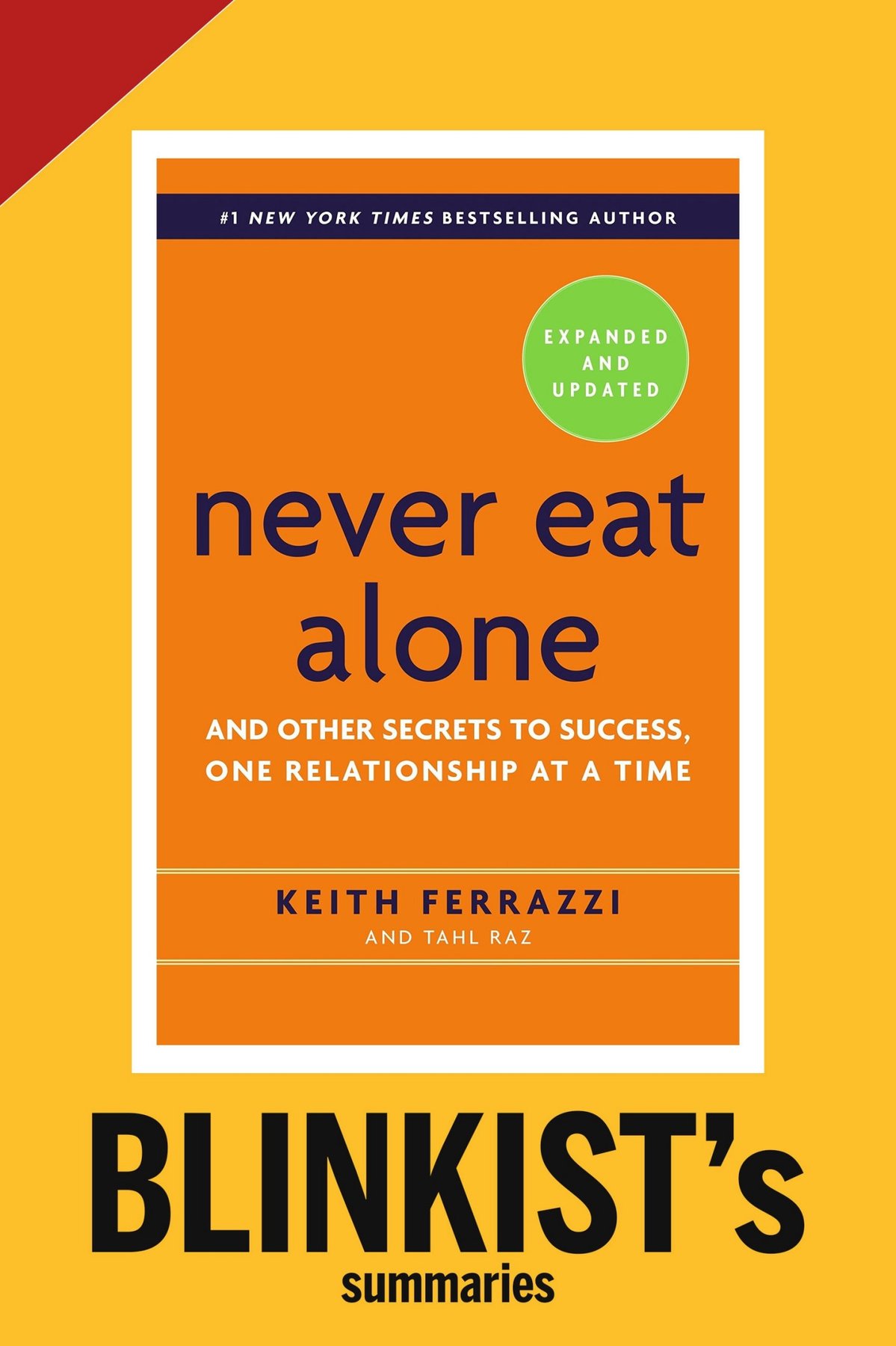 Cover of Never Eat Alone by Keith Ferrazzi