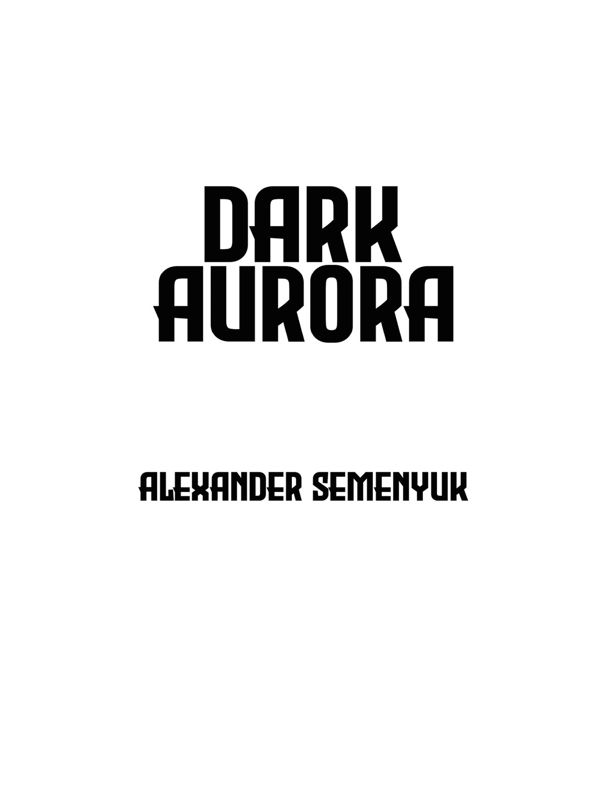 Cover of Dark Aurora