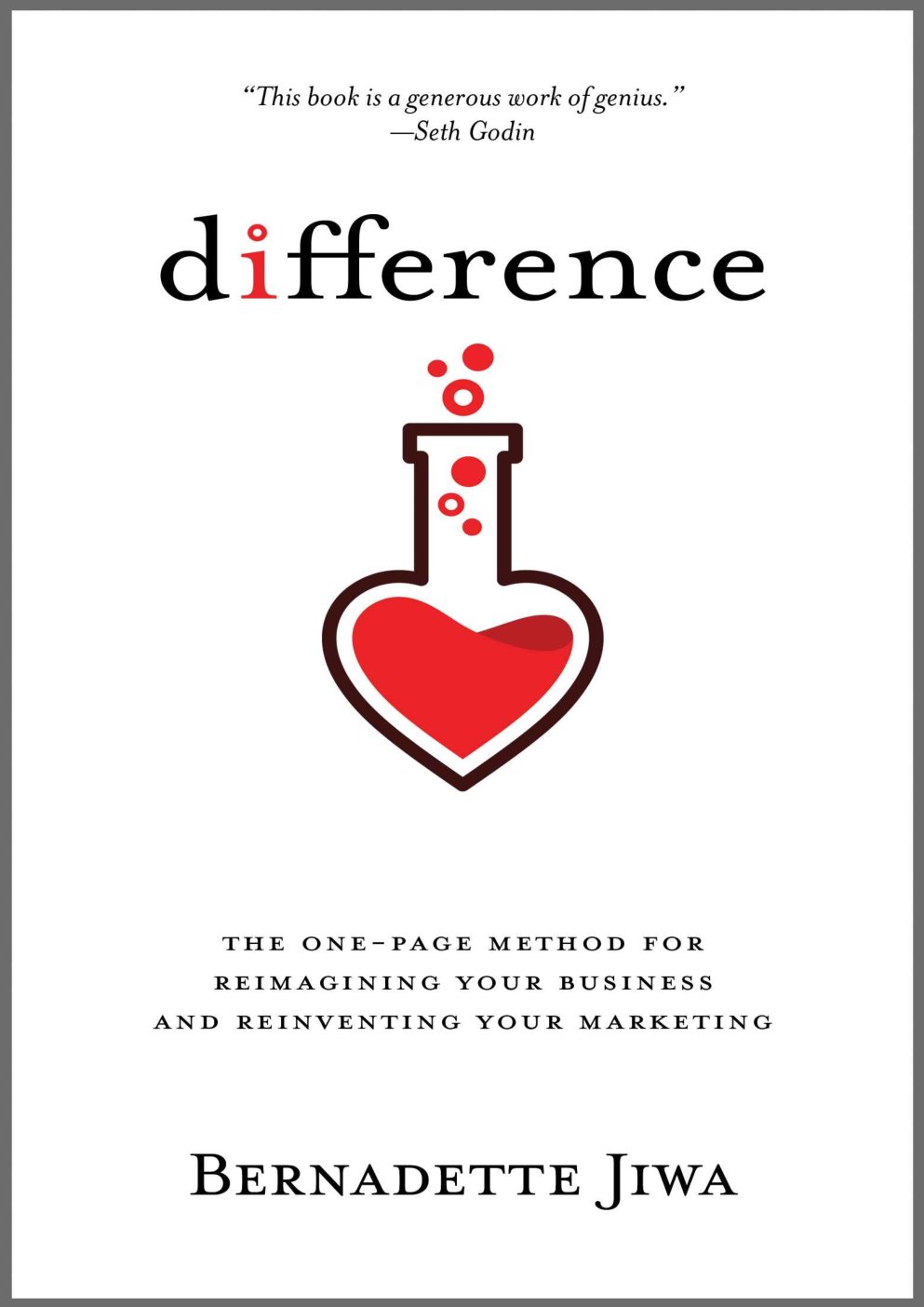 Cover of Difference: The one-page method for reimagining your business and reinventing your marketing