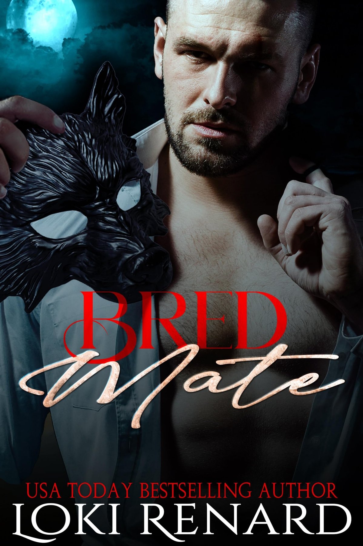 Cover of Bred Mate: A Dark Wolf Shifter Romance