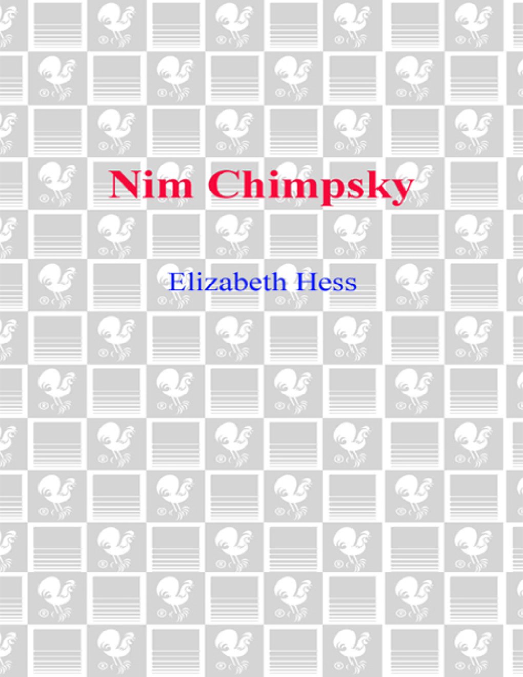 Cover of Nim Chimpsky