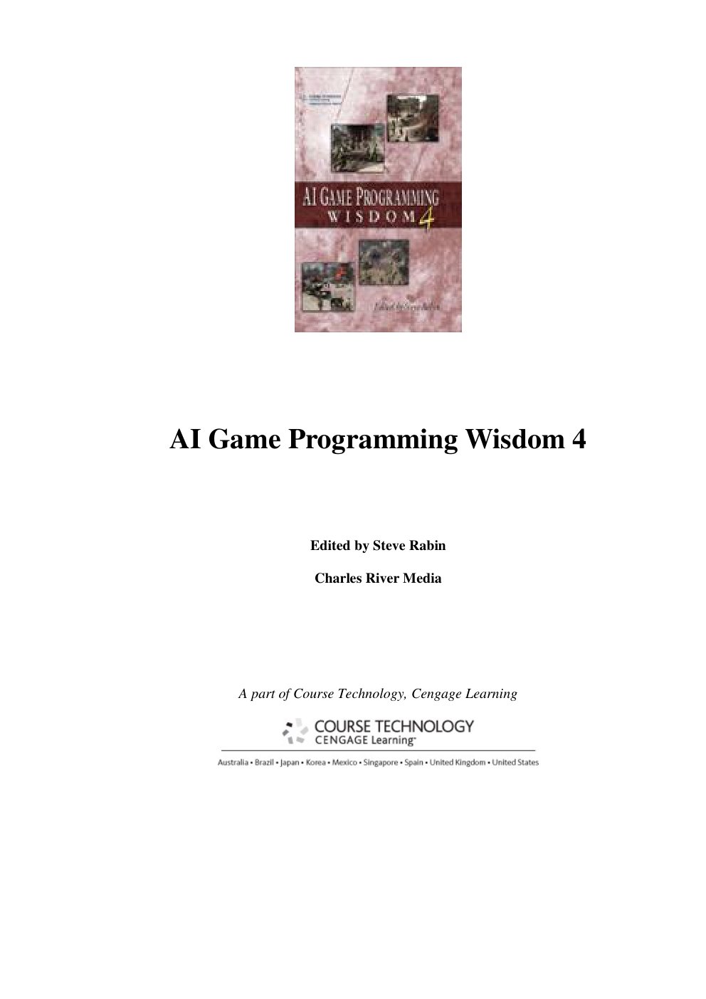 Cover of AI Game Programming Wisdom 4