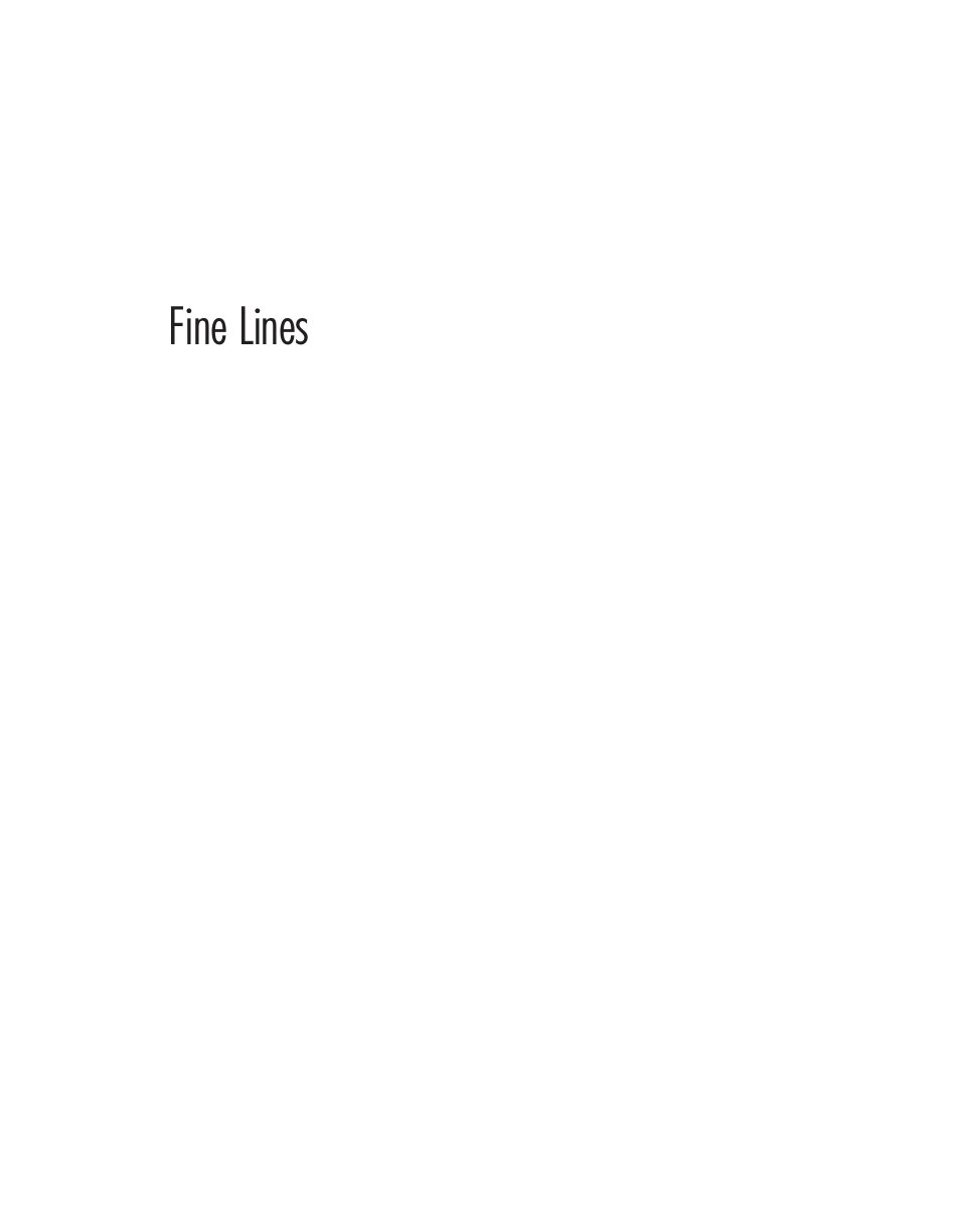 Cover of Fine Lines