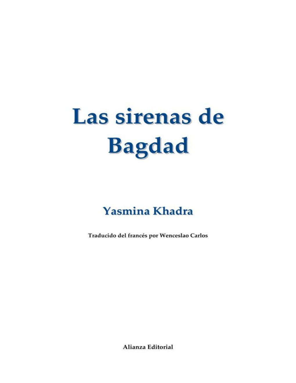 Cover of Las Sirenas de Bagdad