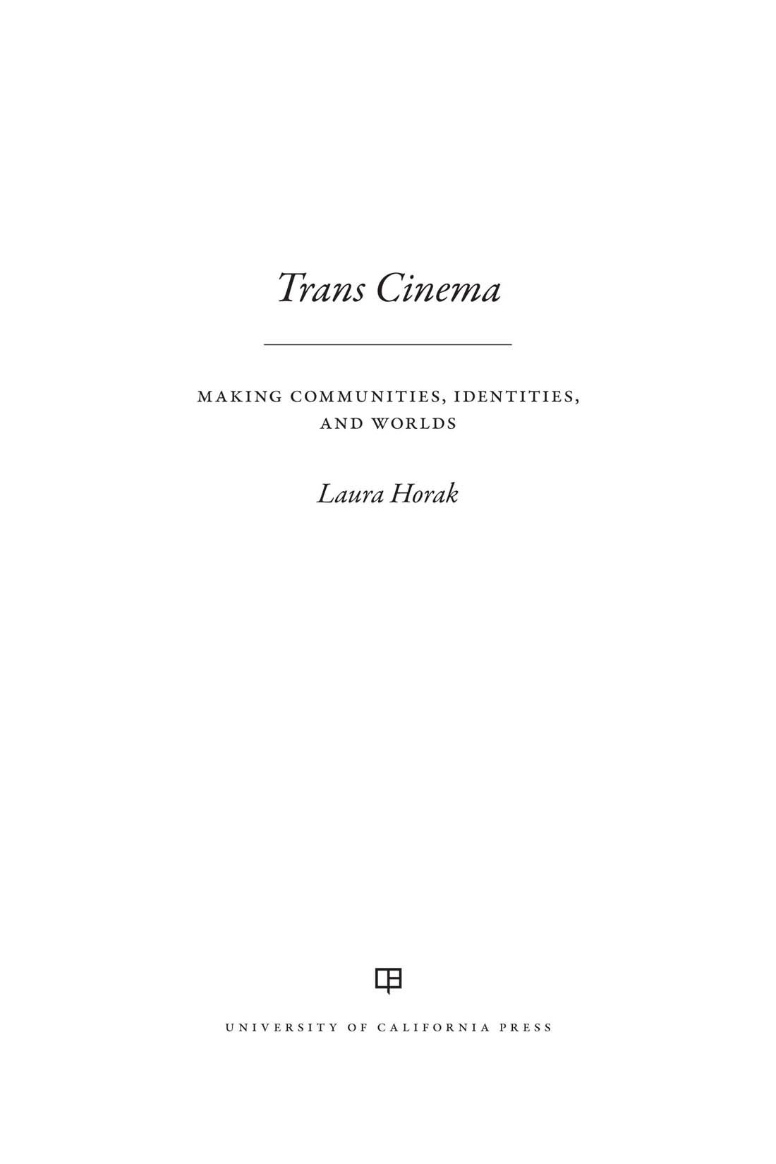 Cover of Trans Cinema (1886)