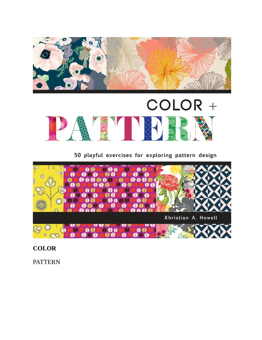 Cover of COLOR PATTERN 50 playful exercises for exp