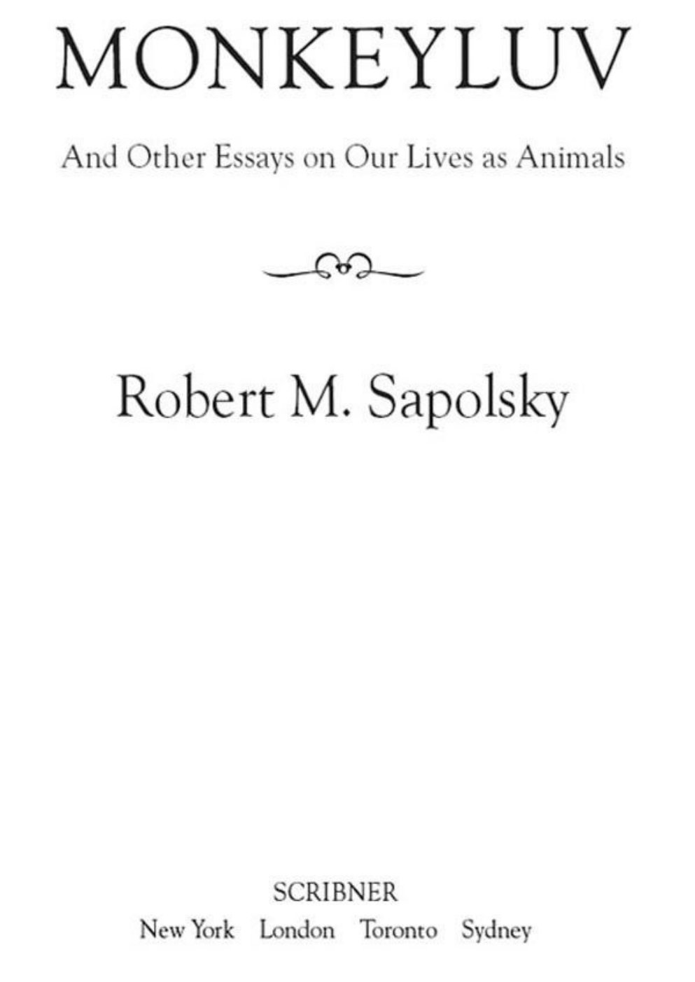 Cover of Monkeyluv