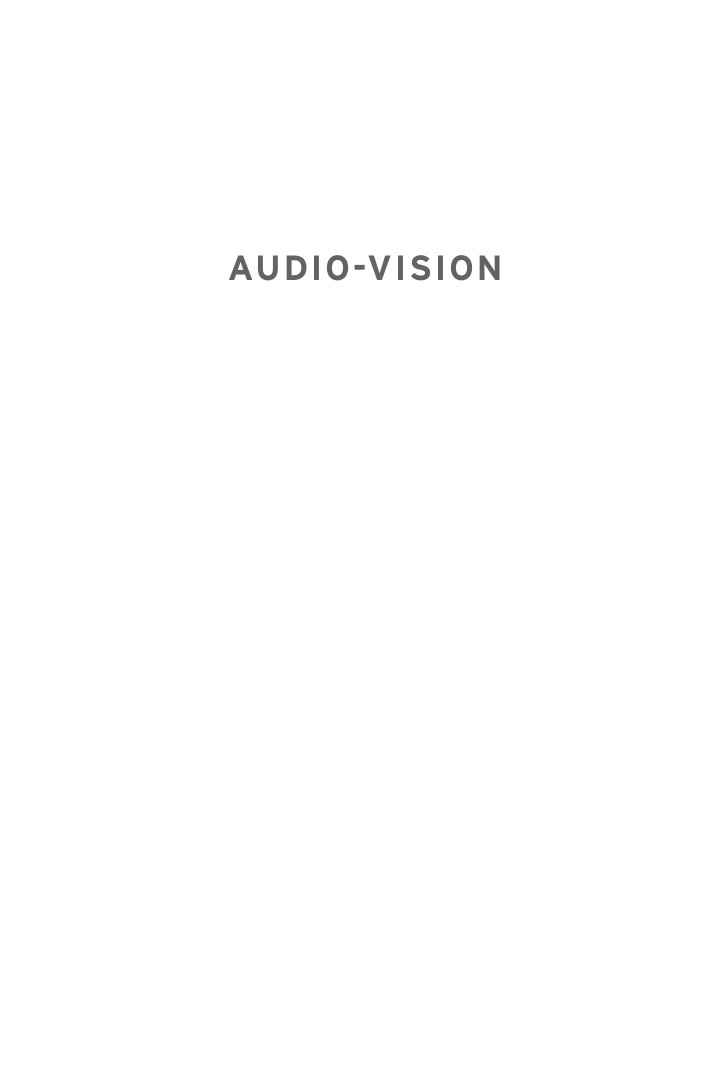 Cover of AUDIO- VISION