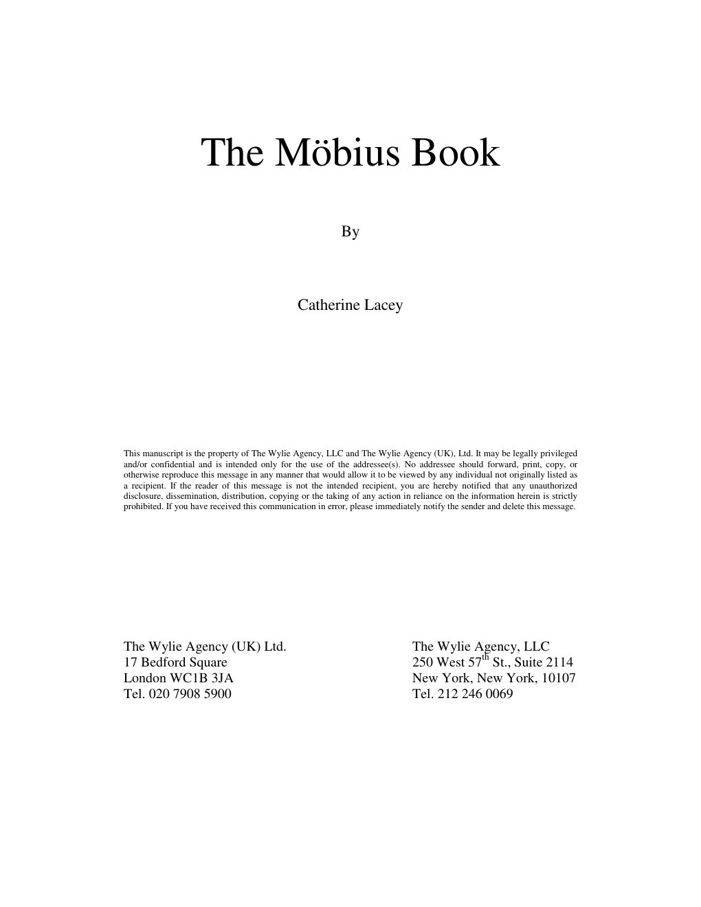 Cover of The Möbius Book