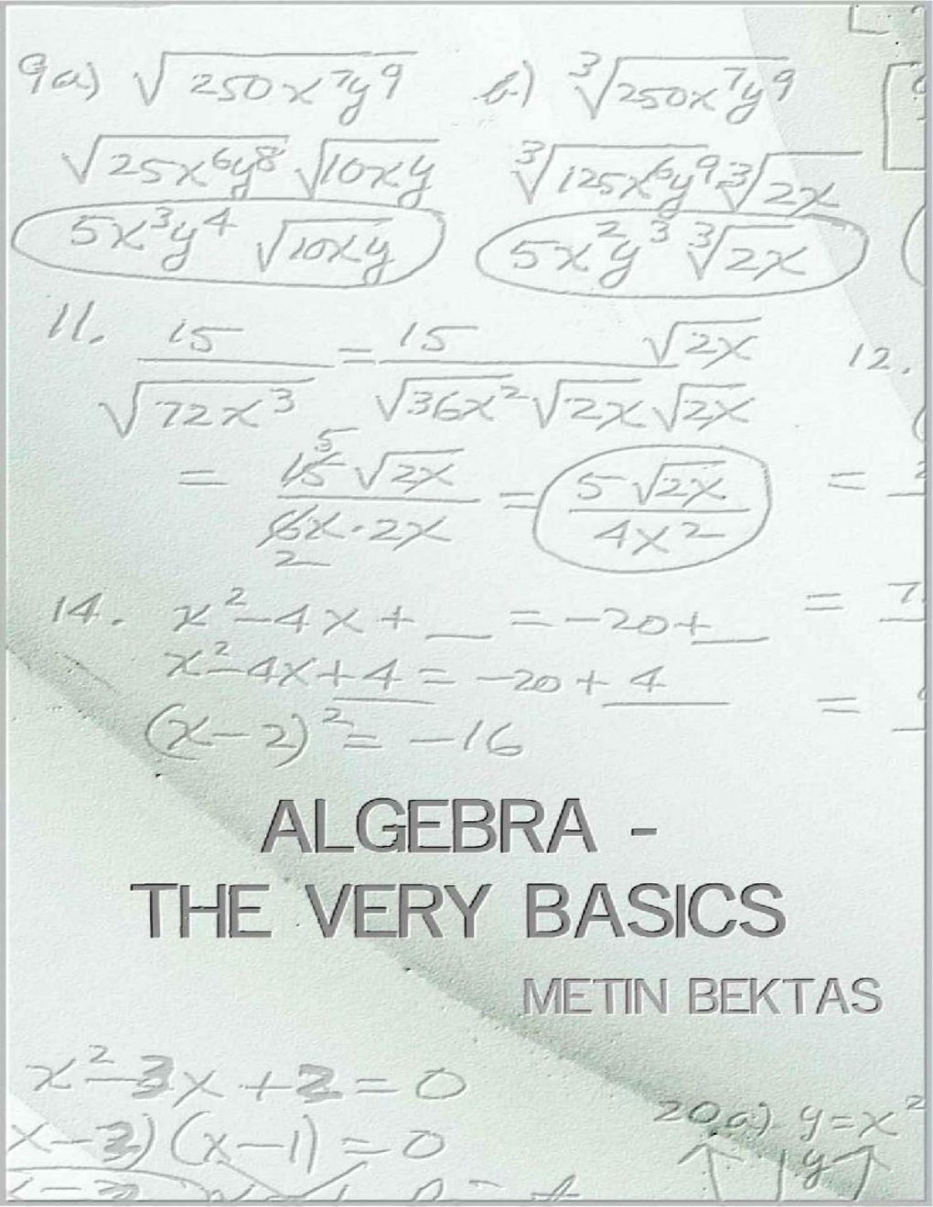 Cover of Algebra - The Very Basics