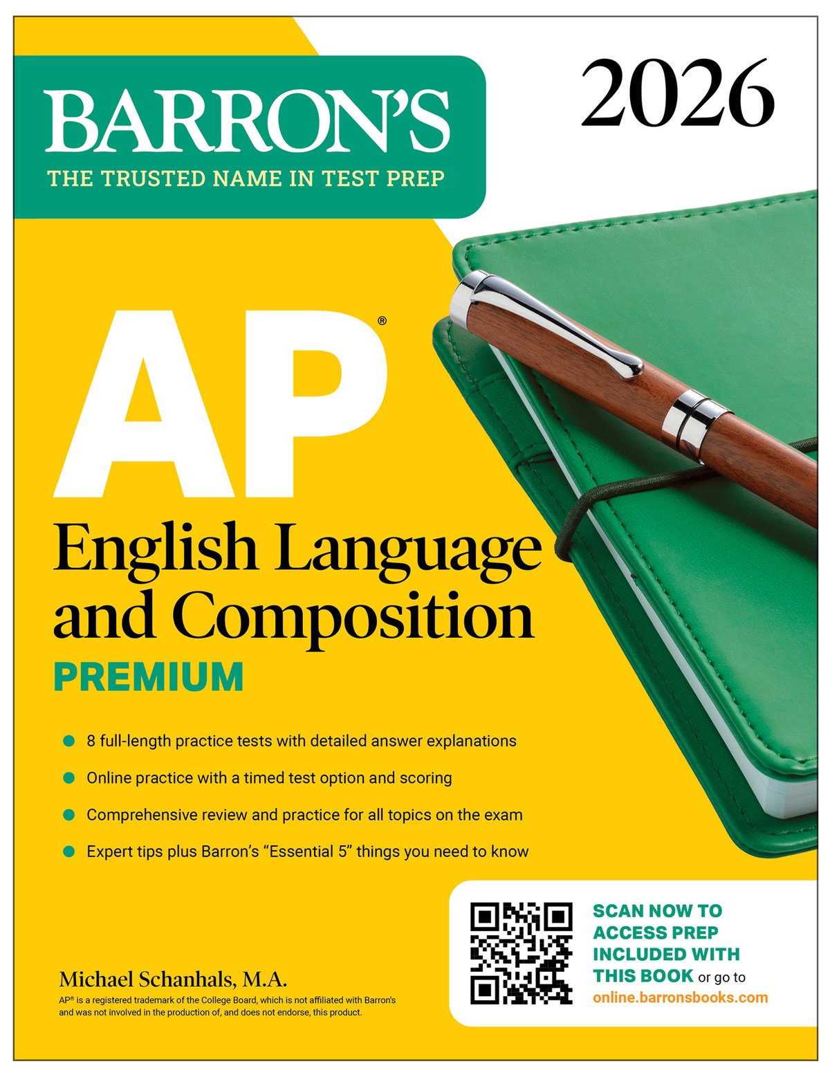 Cover of AP English Language and Composition Premium, 2026