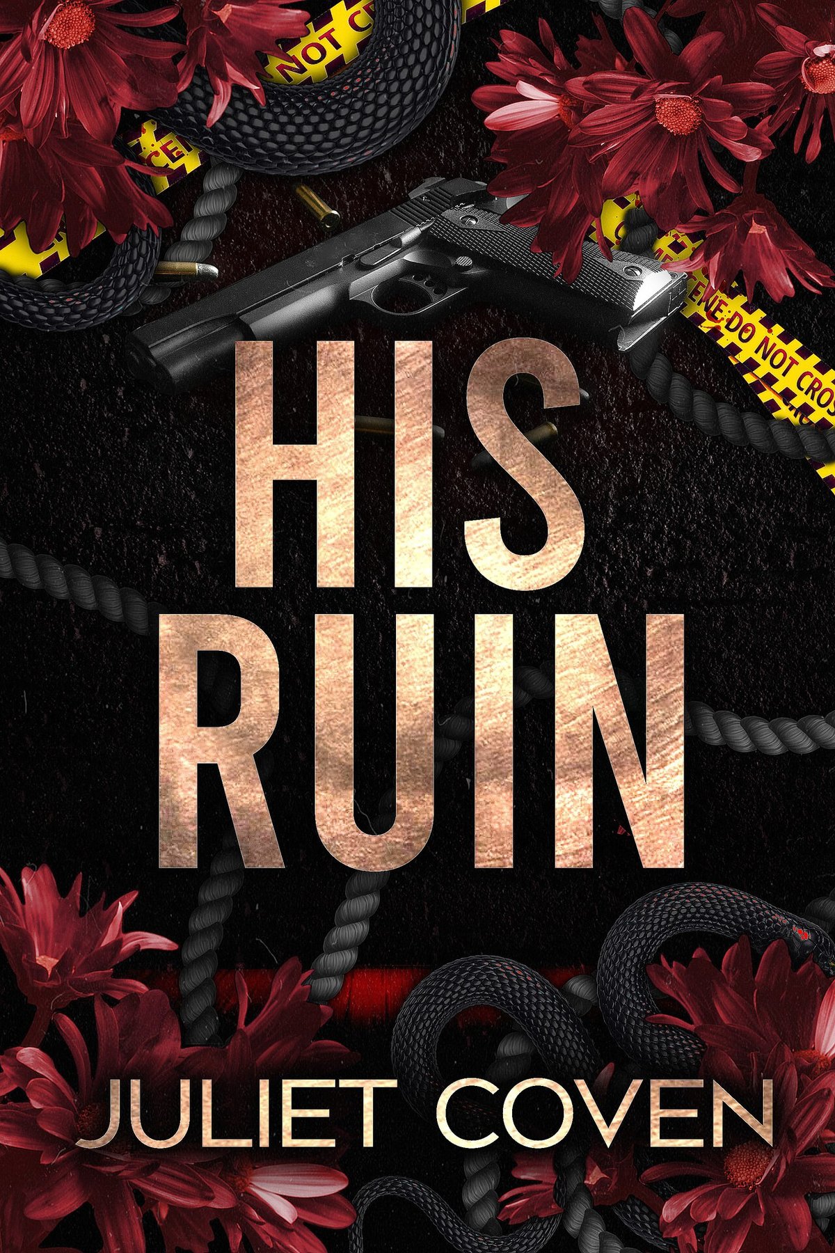 Cover of His Ruin: A Dark Taboo Romance