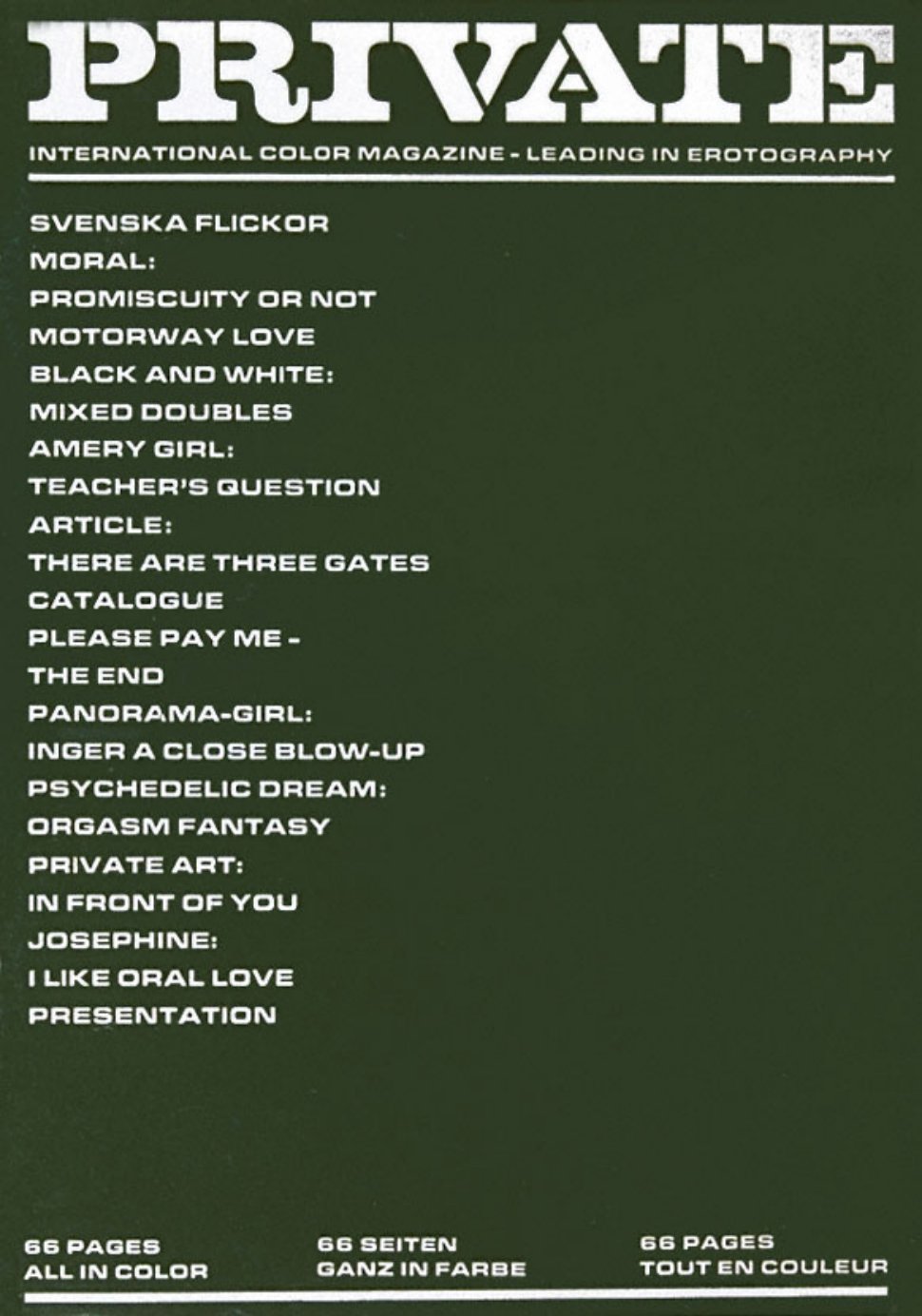 Cover of 014 - Private Magazine