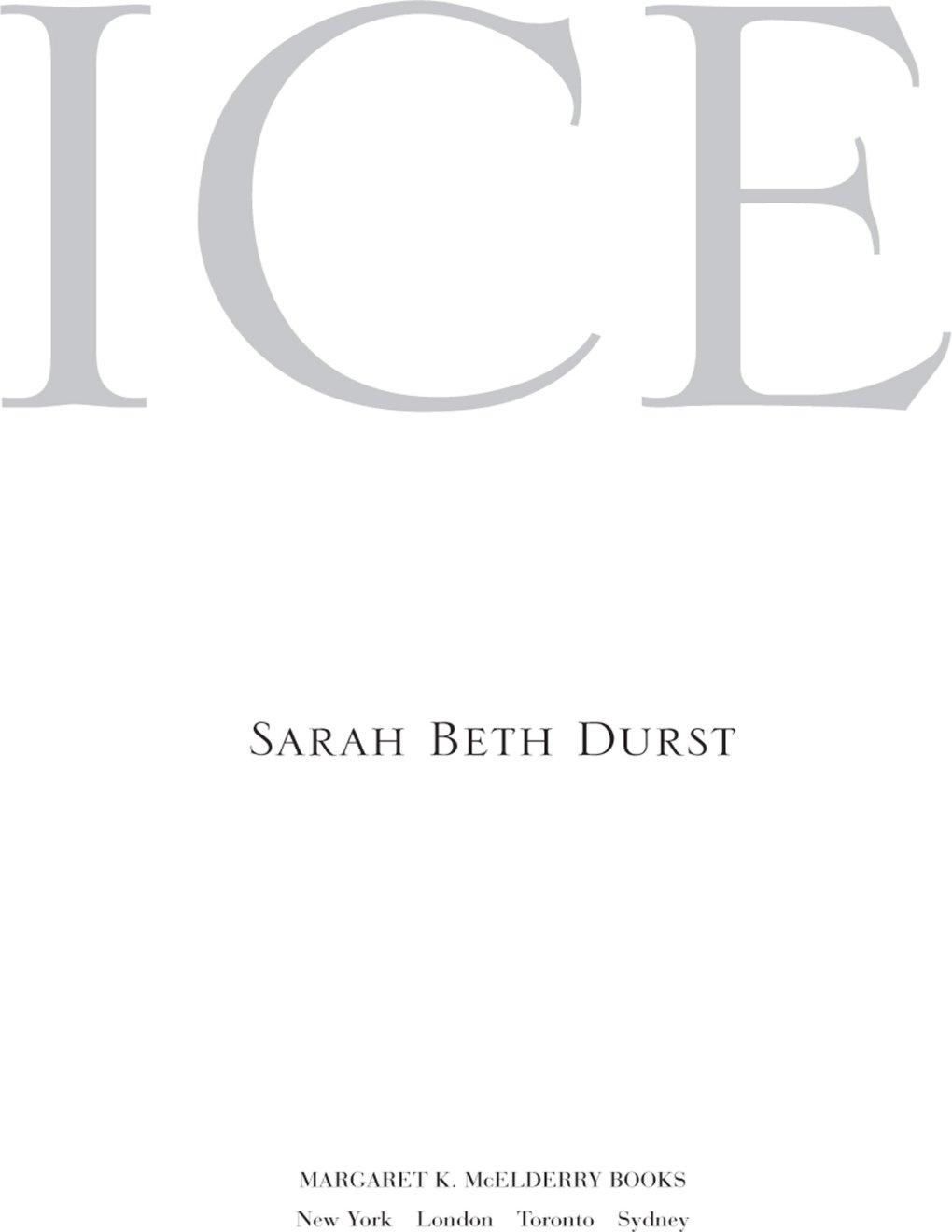 Cover of Ice