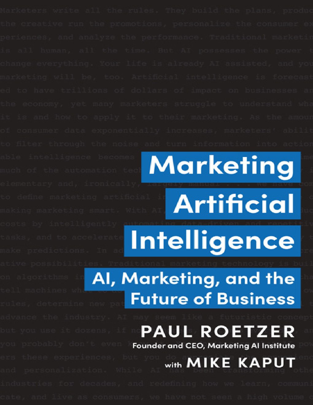 Cover of Marketing Artificial Intelligence
