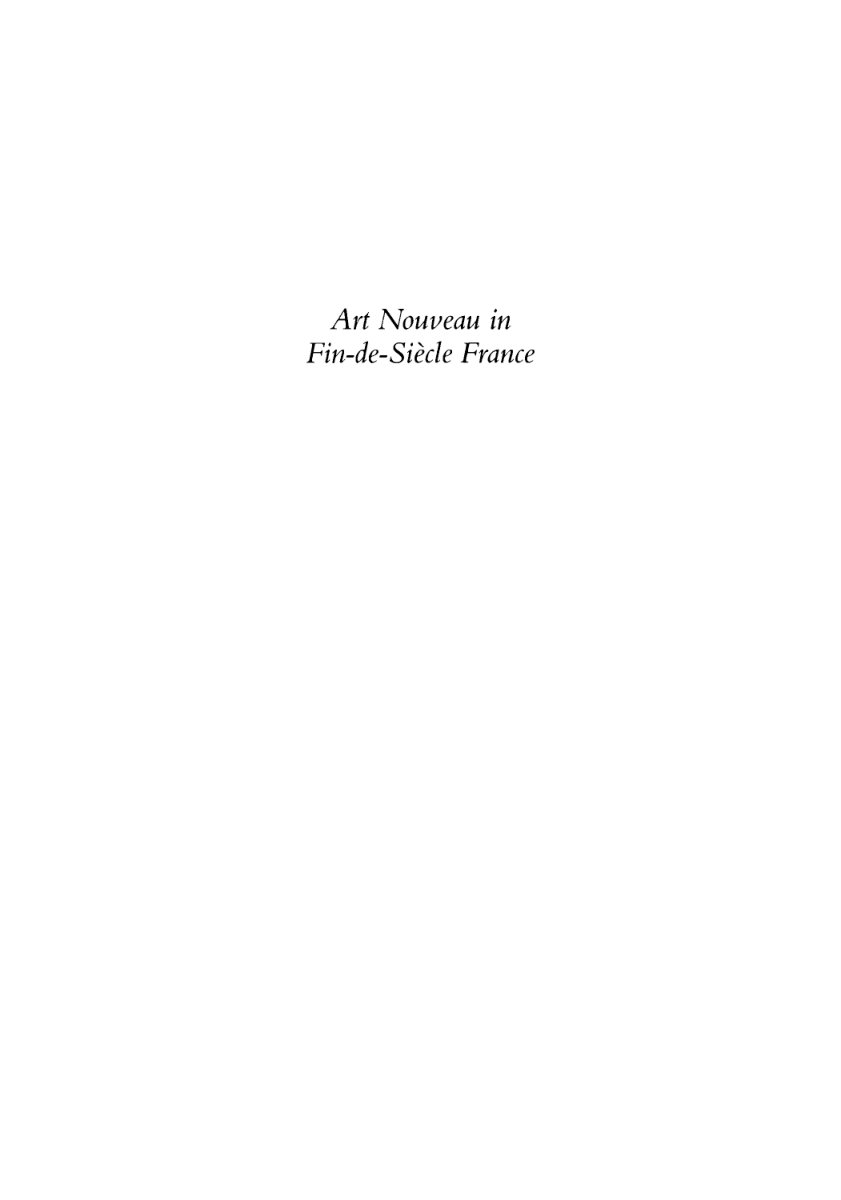 Cover of Art Nouveau in